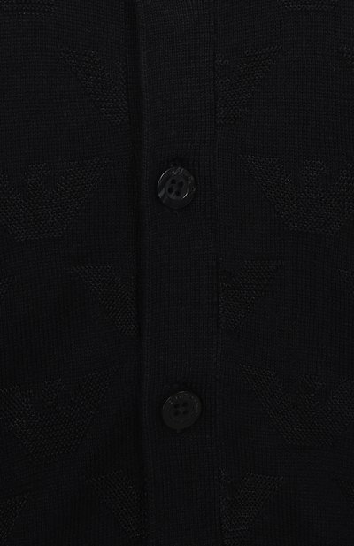 Кардиган из хлопка и вискозы EMPORIO ARMANI темно-синего цвета по цене 14800 руб., арт. EB001230/AF23415, фото 3 Кардиган из хлопка и вискозы EMPORIO ARMANI, арт. EB001230/AF23415, фото 3