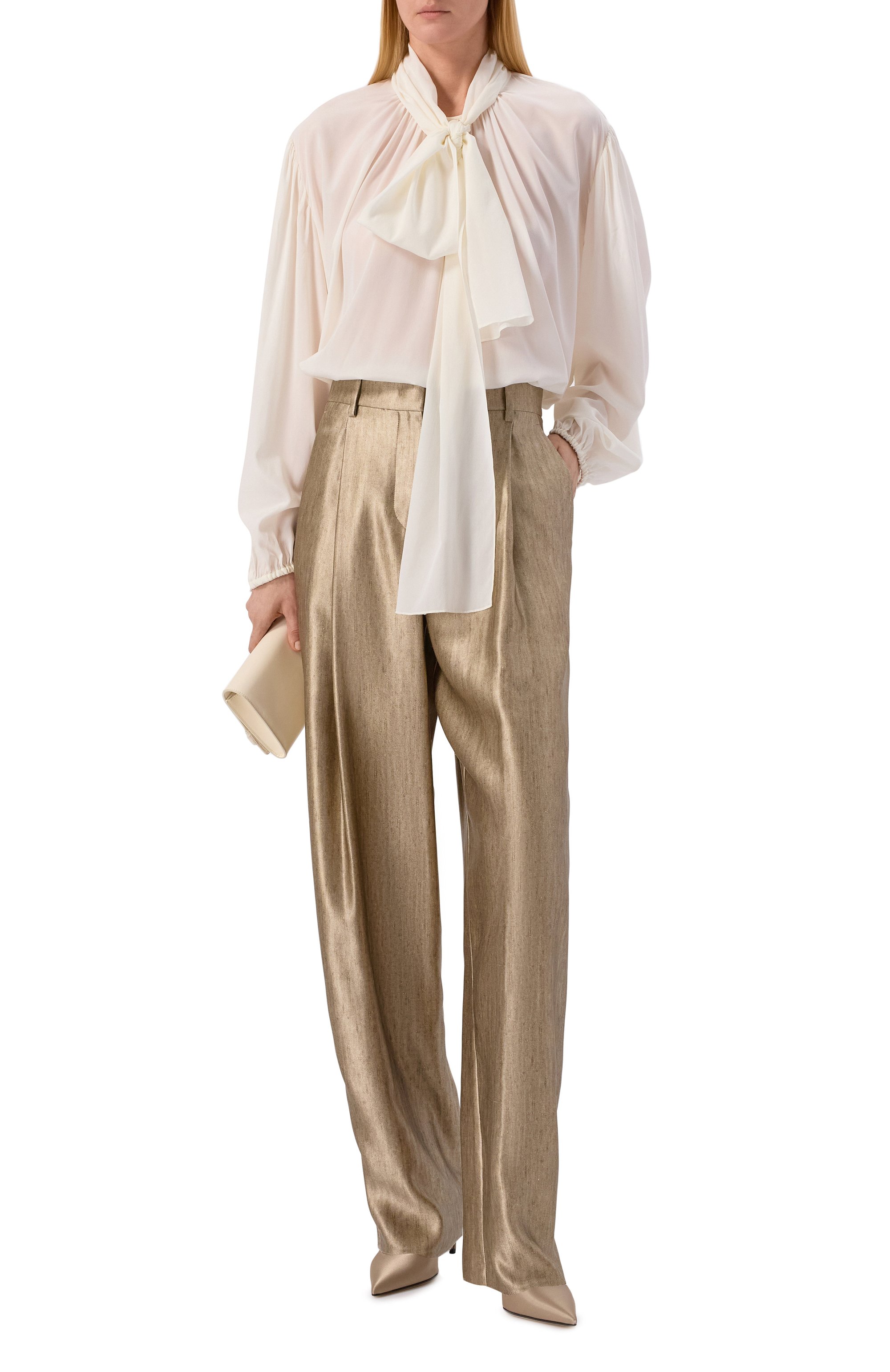 Шелковые брюки GIORGIO ARMANI, арт. GW002793/TE20145, фото 2