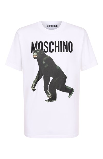 Мужская хлопковая футболка MOSCHINO, арт. A0713/0241
