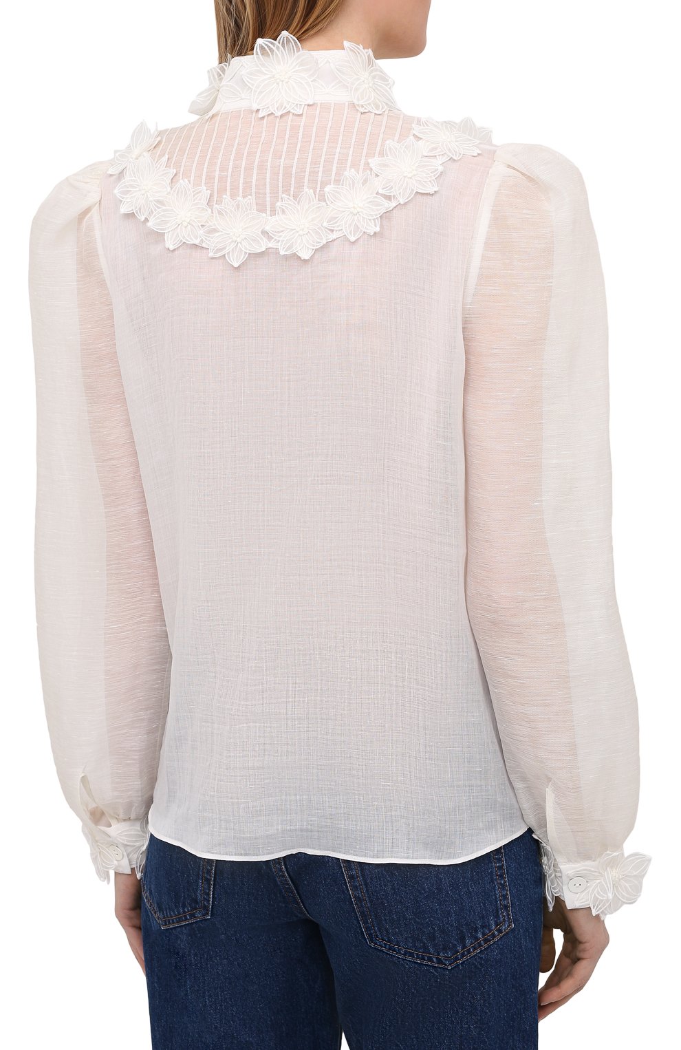 Блузка ZIMMERMANN белого цвета по цене 69950 руб., арт. 9805TAND, фото 4 Блузка ZIMMERMANN, арт. 9805TAND, фото 4