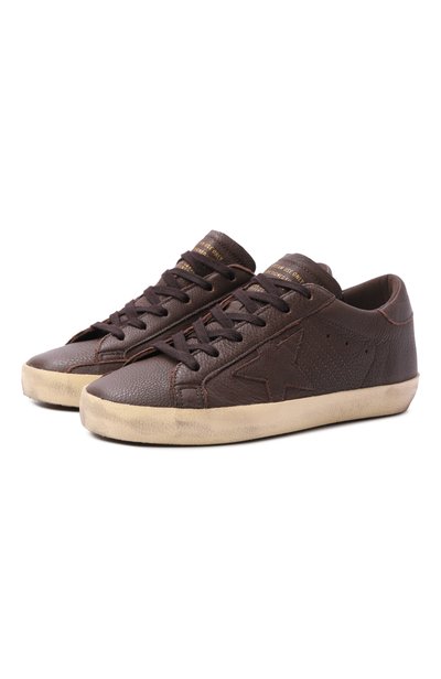 Женские кожаные кеды super-star GOLDEN GOOSE DELUXE BRAND, арт. GWF00101.F008887