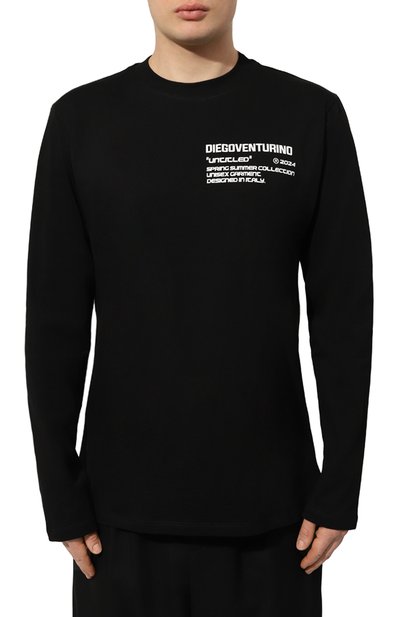 Хлопковый лонгслив DIEGO VENTURINO, арт. D3S4TS-MLBASIC2, фото 3