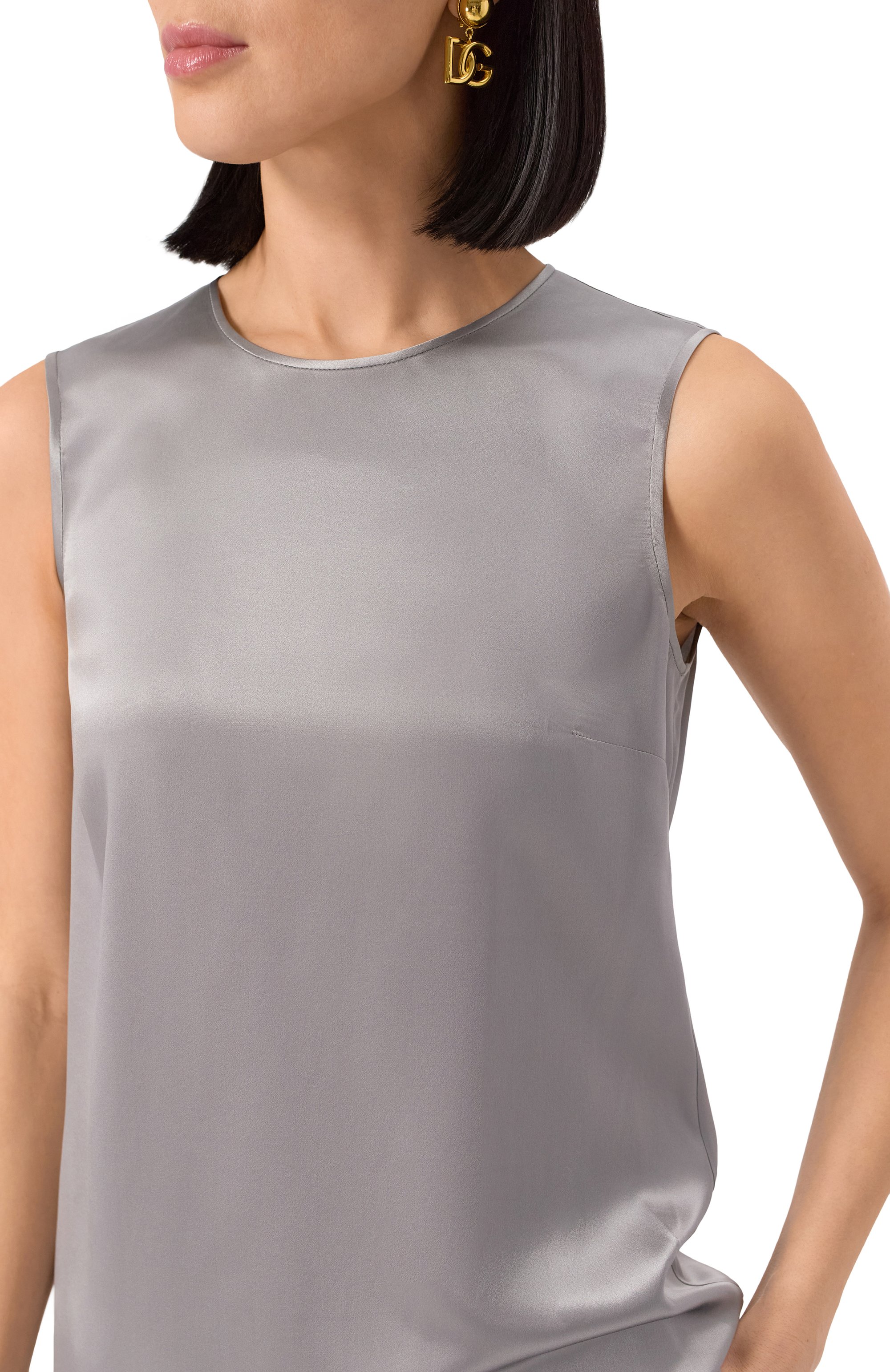 Атласный топ DOLCE & GABBANA, арт. F7ZZCT/FU1UU, фото 5