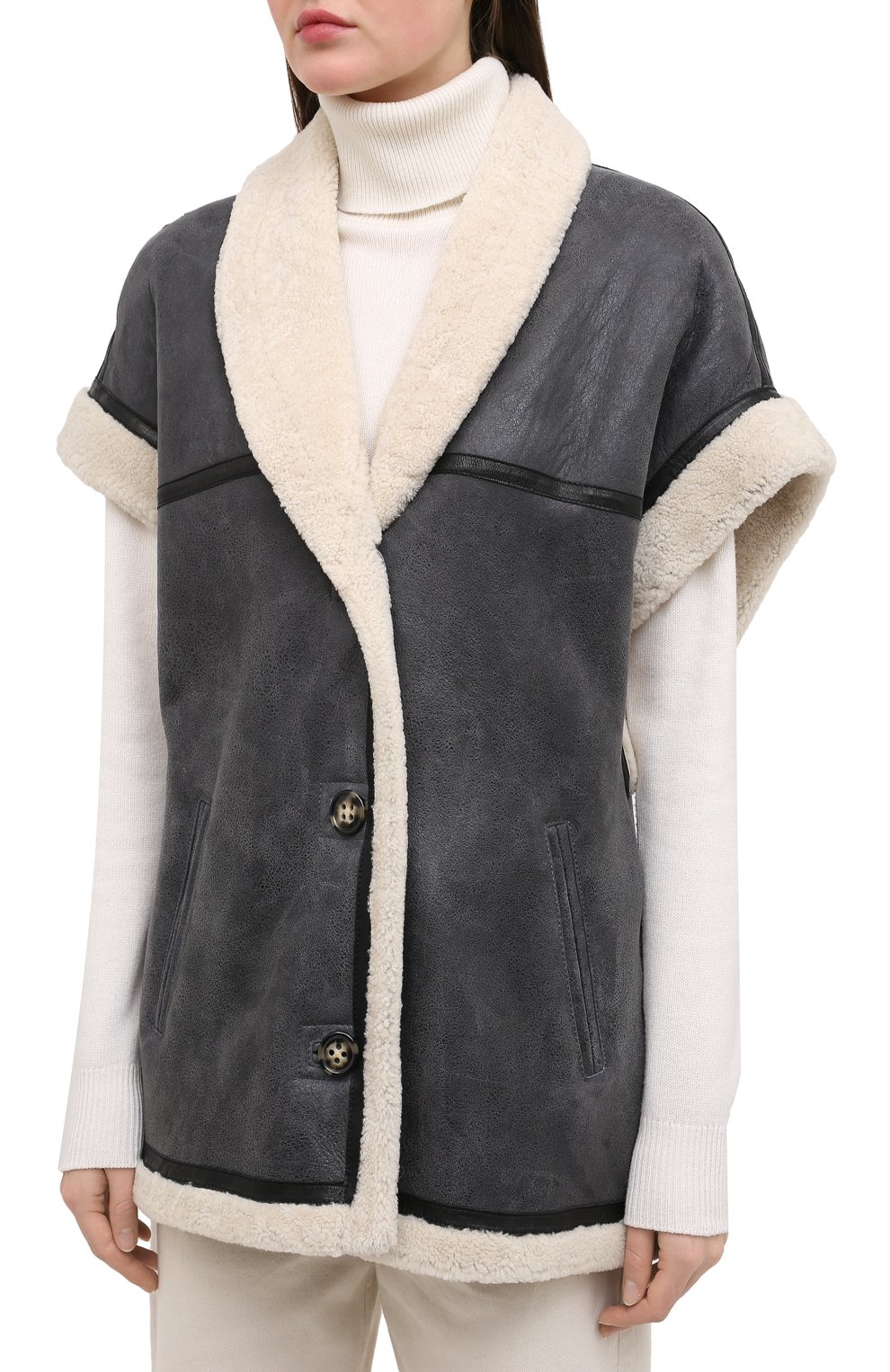 Жилет из овчины ISABEL MARANT ETOILE, арт. MA0775-20A013E/ADELIA, фото 3