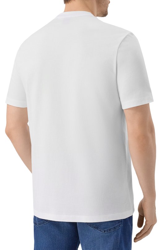 Хлопковая футболка BOSS 50555799 Белый  50555799 Фото 4