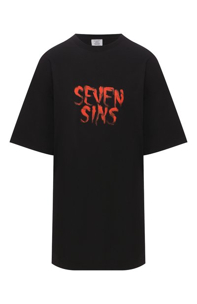 Женская хлопковая футболка VETEMENTS, арт. UAH21TR518 1600/W