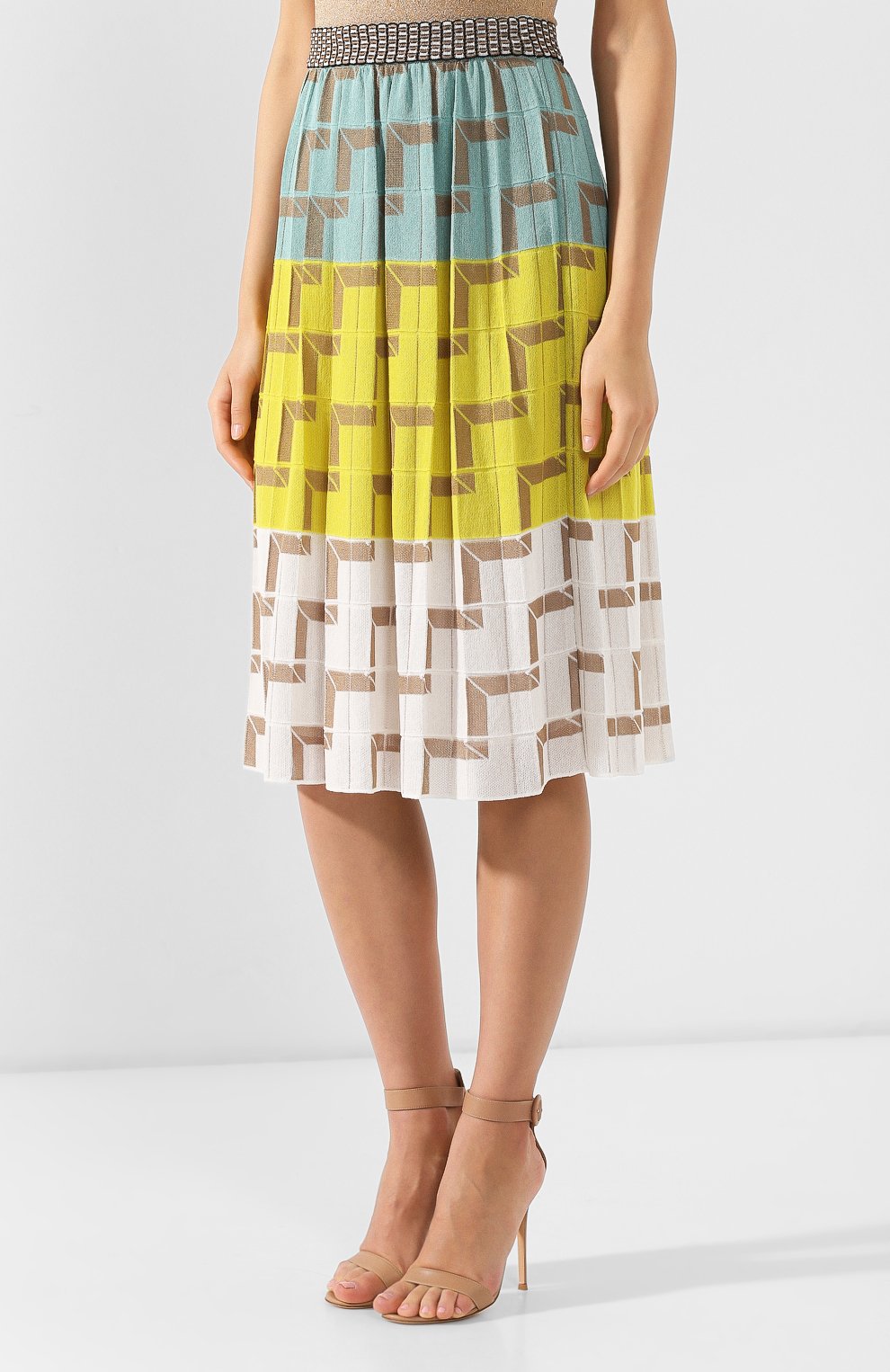 Юбка из смеси хлопка и вискозы M MISSONI, арт. 2DH00035/2K000D, фото 3
