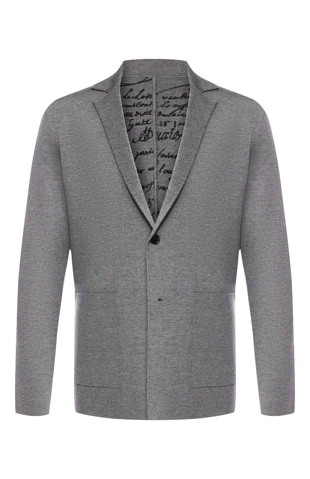 Шерстяной пиджак BERLUTI серого цвета по цене 177500 руб., арт. R17KJL36-001, фото 1 Шерстяной пиджак BERLUTI, арт. R17KJL36-001, фото 1