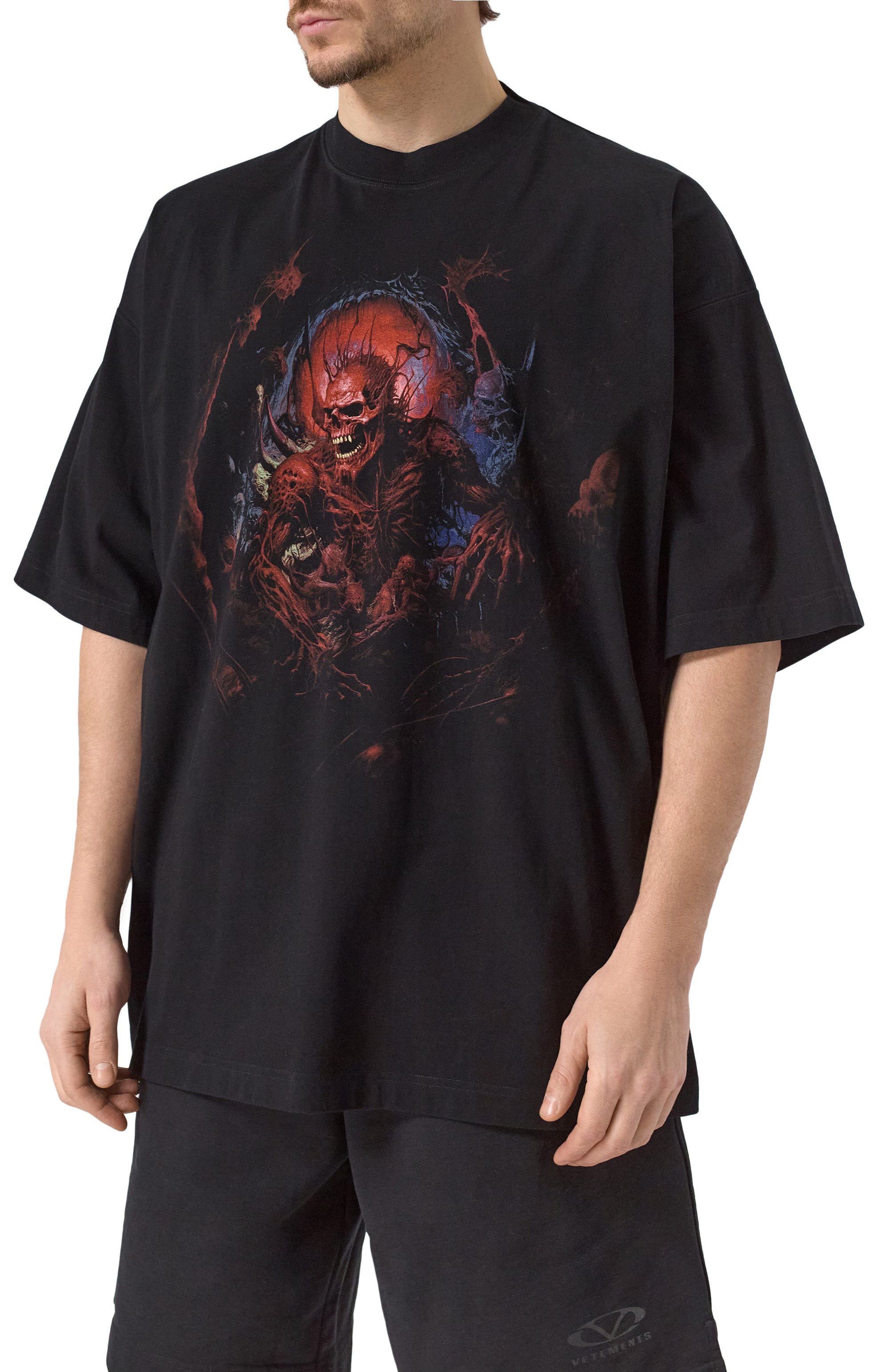 Хлопковая футболка VETEMENTS, арт. UA66TR640BR, фото 3