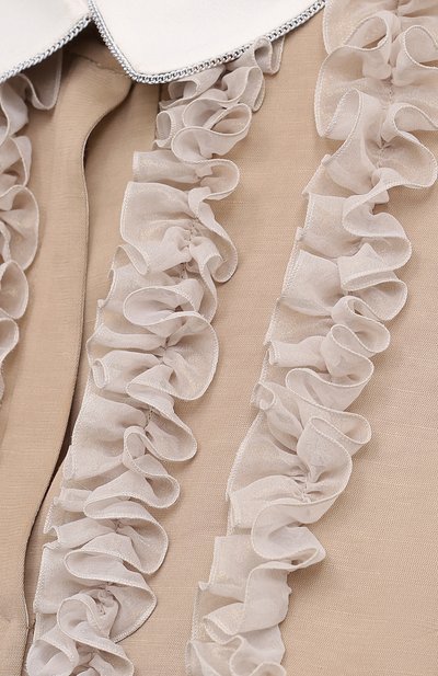 Платье из вискозы и льна TEGIN бежевого цвета по цене 42000 руб., арт. SD2148, фото 5 Платье из вискозы и льна TEGIN, арт. SD2148, фото 5