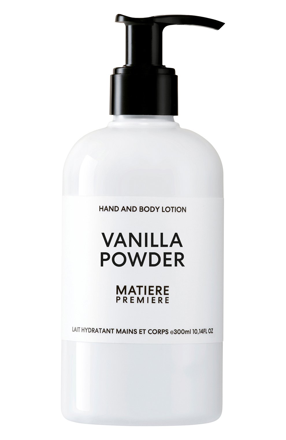 Лосьон для тела и рук vanilla powder (300ml) MATIERE PREMIERE бесцветного цвета по цене 9450 руб., арт. 3760372460440, фото 1 Лосьон для тела и рук vanilla powder (300ml) MATIERE PREMIERE, арт. 3760372460440, фото 1
