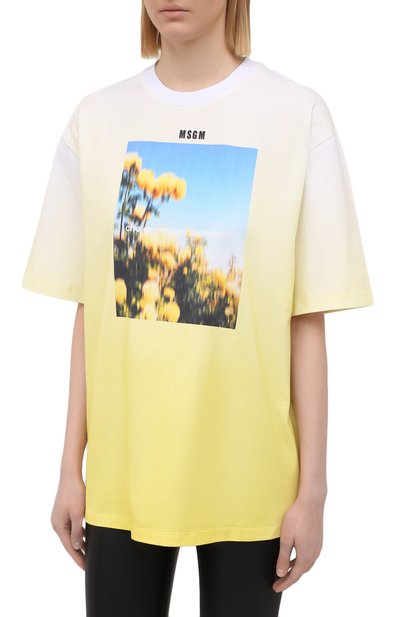 Хлопковая футболка MSGM, арт. 3041MDM176 217298, фото 3