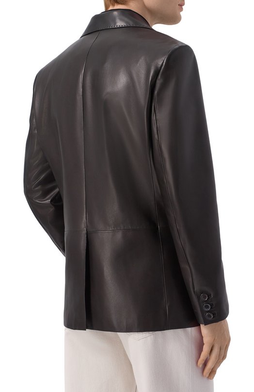 Кожаный пиджак MVST M25.1PM.J004/NAPPA CREAM Чёрный  M25.1PM.J004/NAPPA CREAM Фото 4