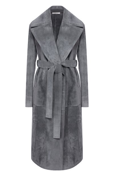 Женское кожаное пальто с поясом CELINE, арт. 28W556319