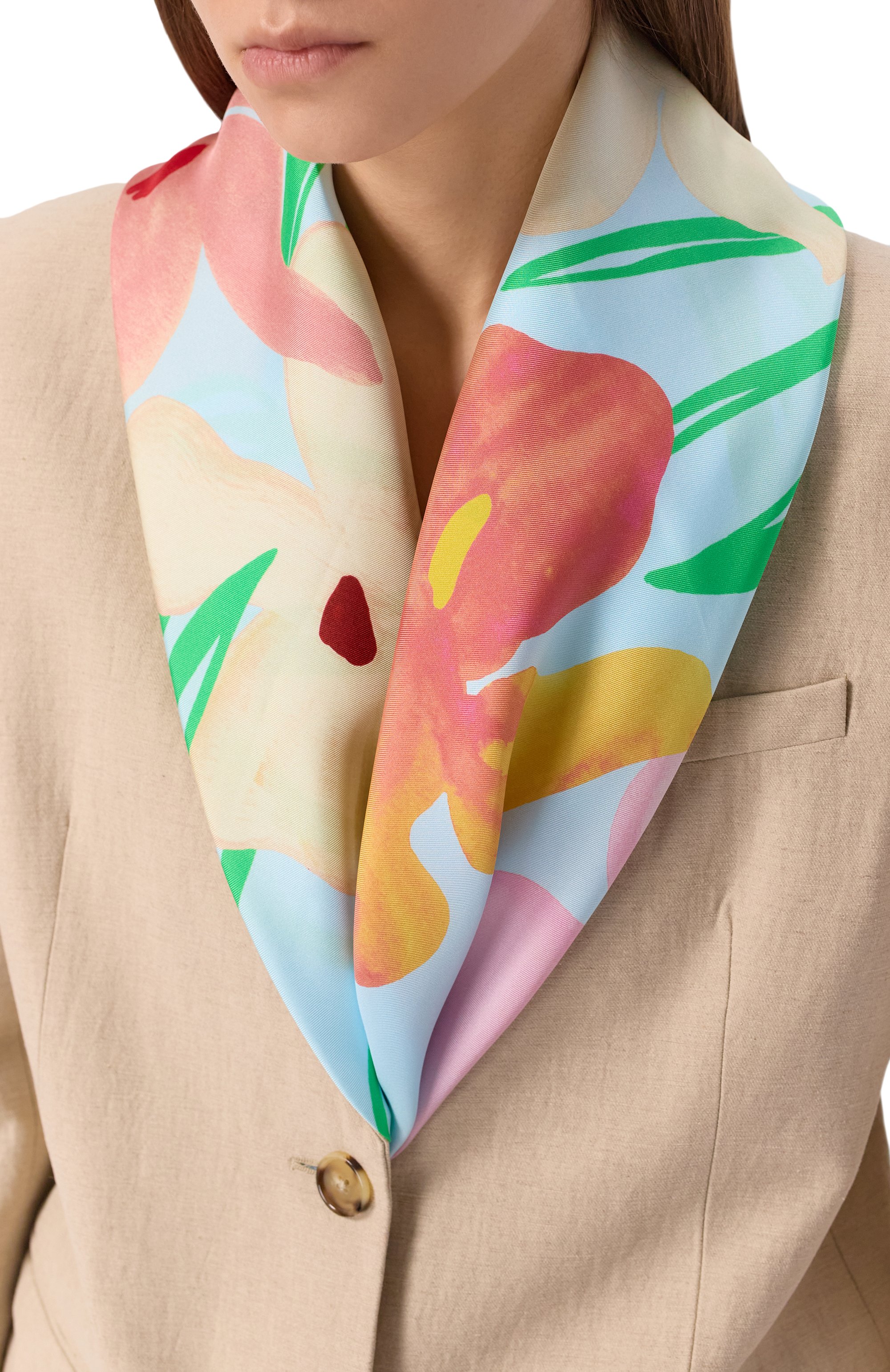 Шелковый платок giverny PETITJEAN PARIS, арт. 16С21, фото 2