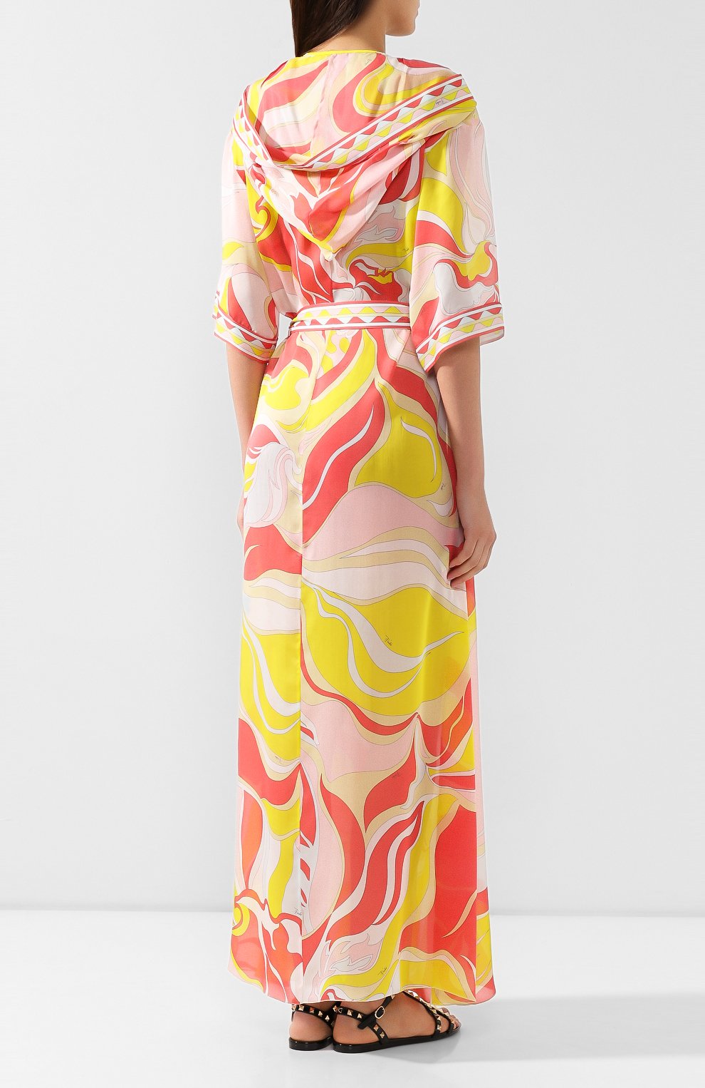 Шелковая туника EMILIO PUCCI кораллового цвета по цене 143000 руб., арт. 9RWI50/9R772, фото 4 Шелковая туника EMILIO PUCCI, арт. 9RWI50/9R772, фото 4