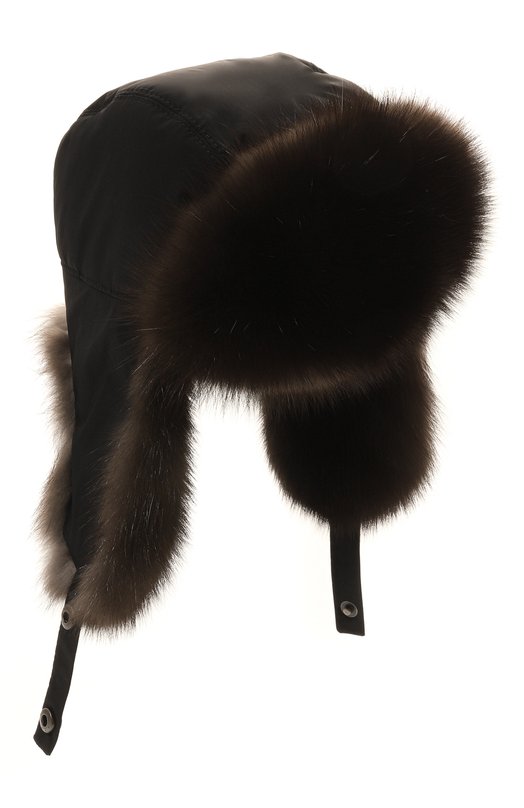 Шапка-ушанка AntiStorm с отделкой из соболя Black Sable BS-24004EB Чёрный BS-24004EB