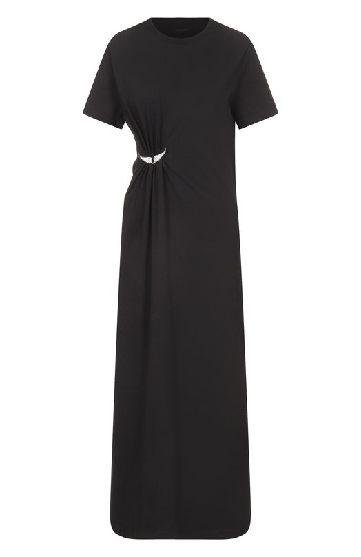 Хлопковое платье Zadig and Voltaire JWDR01133 Чёрный JWDR01133