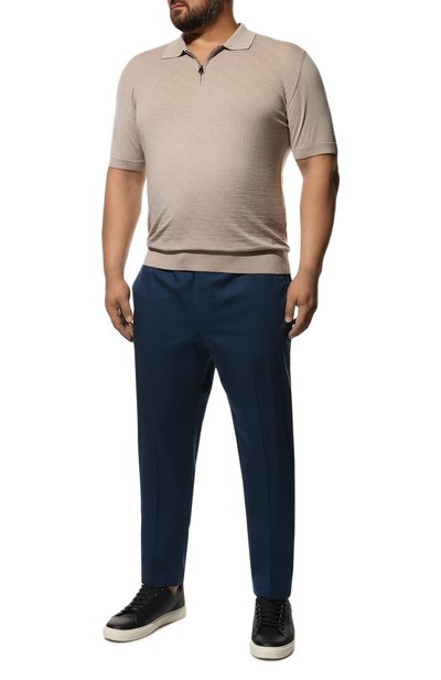 Хлопковые брюки HILTL темно-синего цвета по цене 22300 руб., арт. PEAKER S/73295/60-70, фото 2 Хлопковые брюки HILTL, арт. PEAKER S/73295/60-70, фото 2