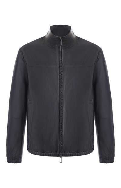 Мужской кожаный бомбер EMPORIO ARMANI, арт. 01R55P/01P54