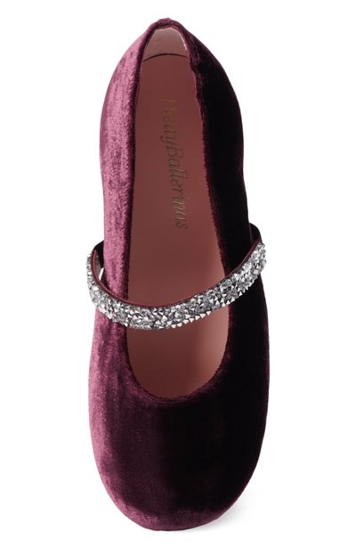 Бархатные балетки PRETTY BALLERINAS, арт. 49099_008, фото 4