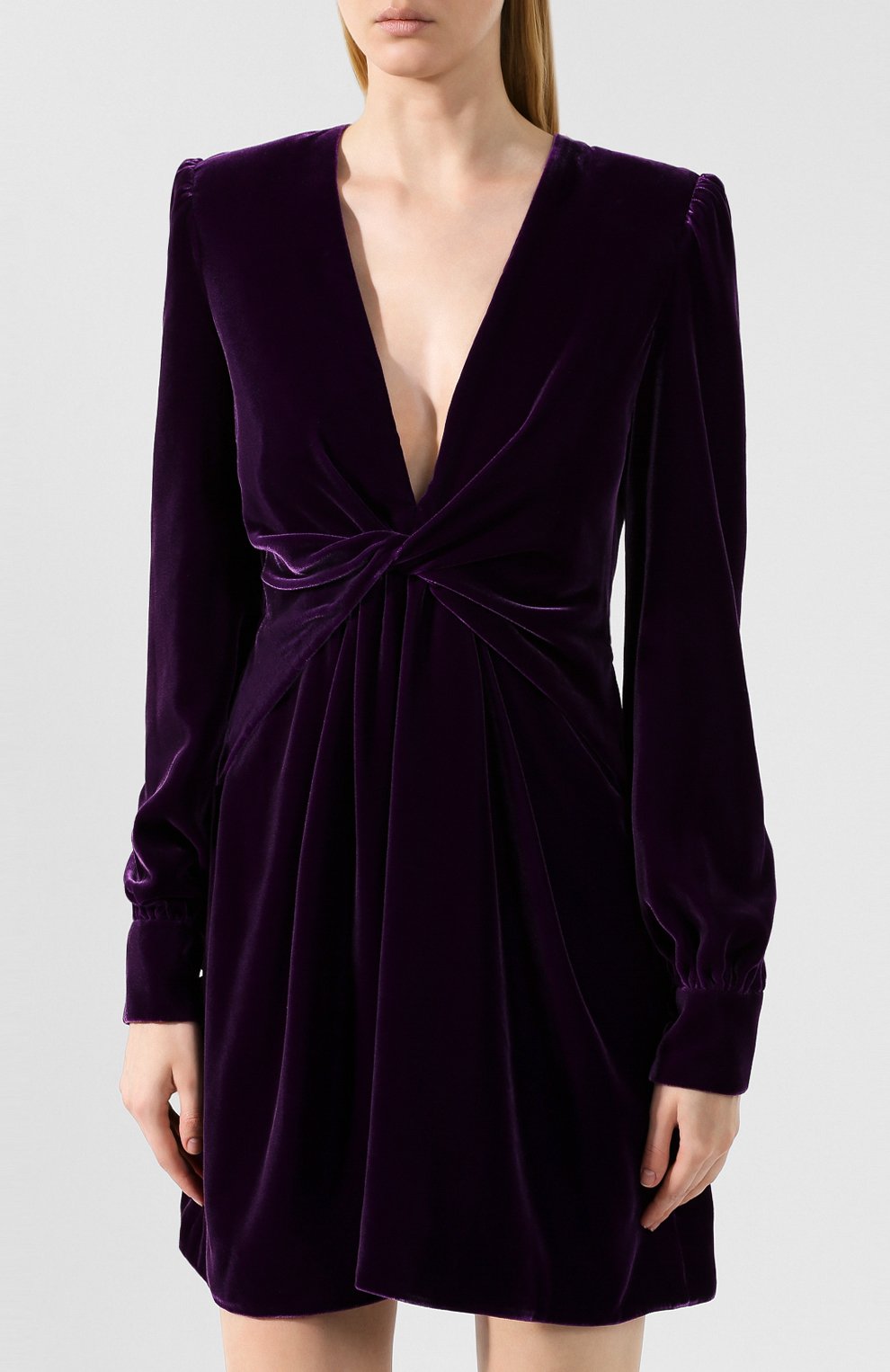 Бархатное платье TOM FORD фиолетового цвета по цене 459500 руб., арт. AB2635-FAX074, фото 3 Бархатное платье TOM FORD, арт. AB2635-FAX074, фото 3