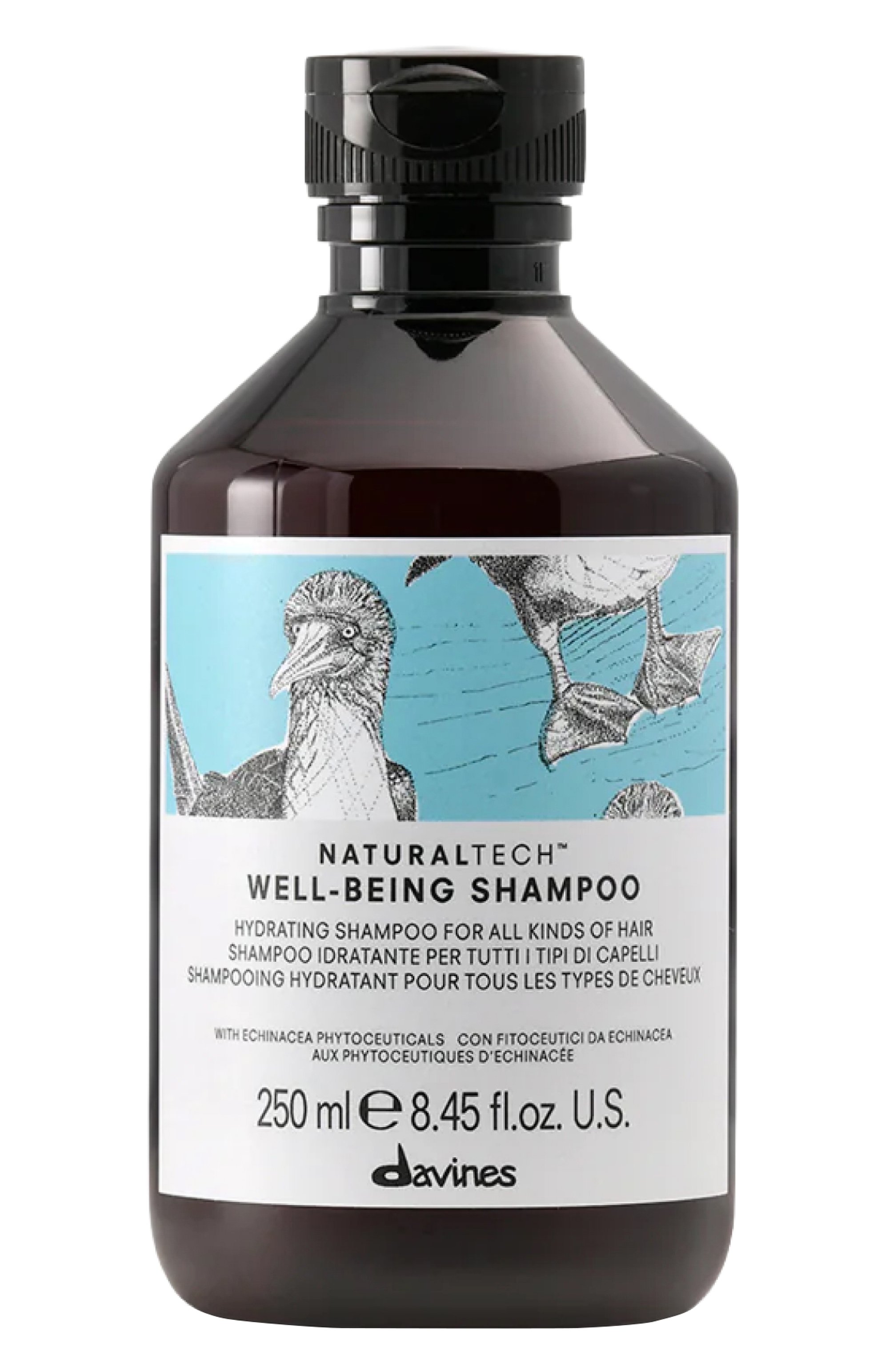Увлажняющий шампунь для всех типов волос well being (250ml) DAVINES, арт. 71261, фото 1