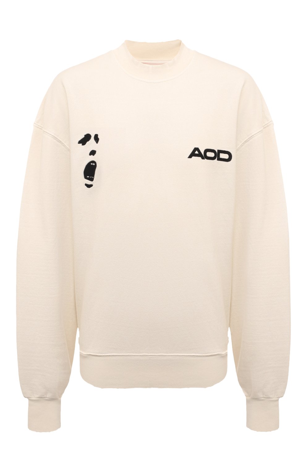 Хлопковый свитшот AN OTHER DATE кремового цвета по цене 21050 руб., арт. F40DMASW061, фото 1 Хлопковый свитшот AN OTHER DATE, арт. F40DMASW061, фото 1