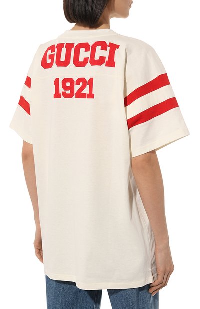 Хлопковая футболка GUCCI, арт. 660744 XJDW5, фото 4