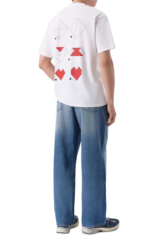 Хлопковая футболка HUGO 50553429 Белый  50553429 Фото 2