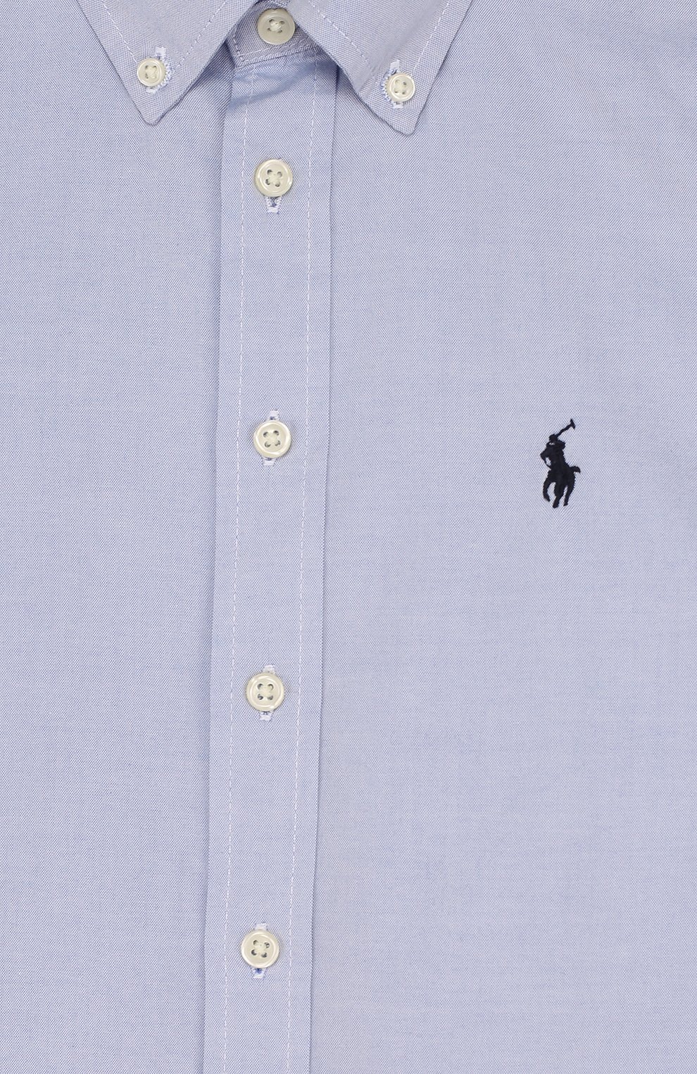 Хлопковая рубашка с логотипом бренда RALPH LAUREN, арт. 323600259, фото 3