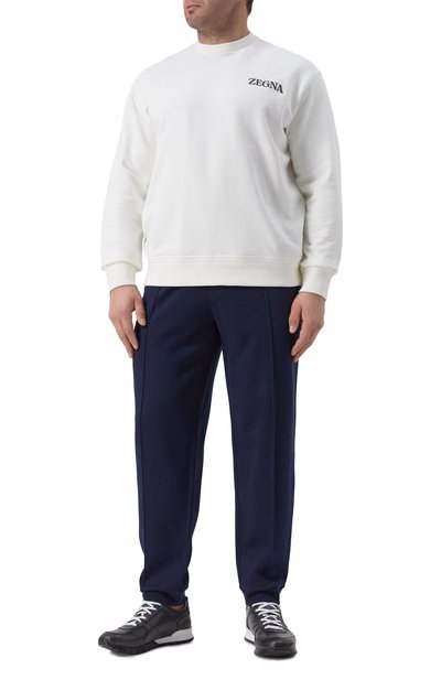 Джоггеры из хлопка и кашемира BRUNELLO CUCINELLI, арт. MM8313271W, фото 2