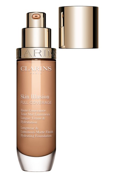 Тональный крем с матовым эффектом skin illusion full coverage, оттенок 107c (30ml) CLARINS цвета по цене 6200 руб., арт. 80106987, фото 3 Тональный крем с матовым эффектом skin illusion full coverage, оттенок 107c (30ml) CLARINS, арт. 80106987, фото 3