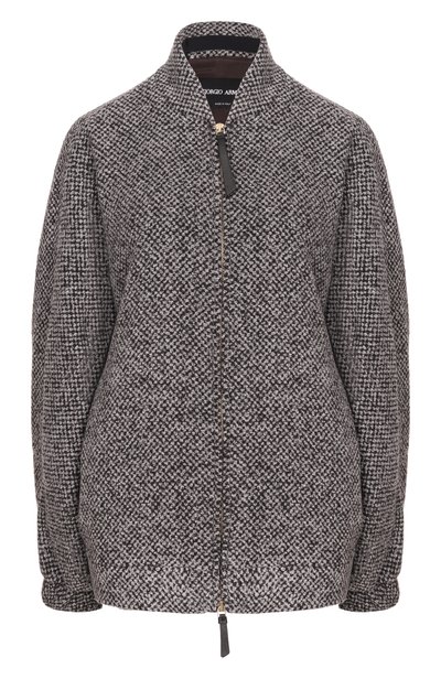 Женский бомбер из кашемира и шелка GIORGIO ARMANI, арт. GW003525/TE23044