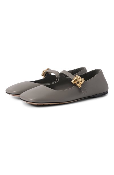 Женские кожаные балетки charlotte mary-jane BOTTEGA VENETA, арт. 876223/VBSD0_001
