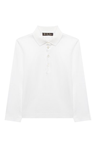 Хлопковое поло LORO PIANA белого цвета по цене 29050 руб., арт. FAL2485, фото 1 Хлопковое поло LORO PIANA, арт. FAL2485, фото 1