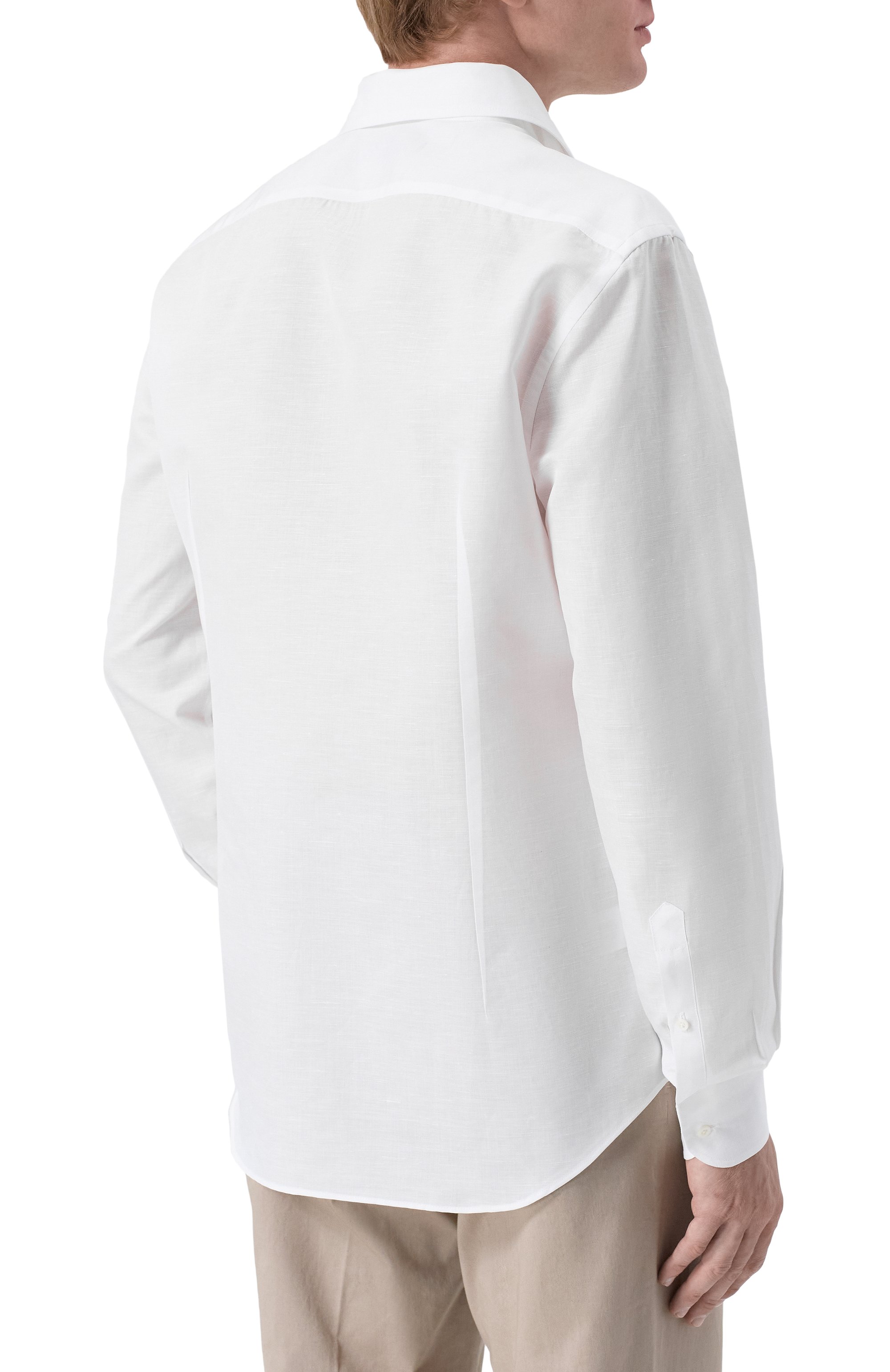 Сорочка изо льна и хлопка CORNELIANI, арт. 27P156/2711108, фото 4