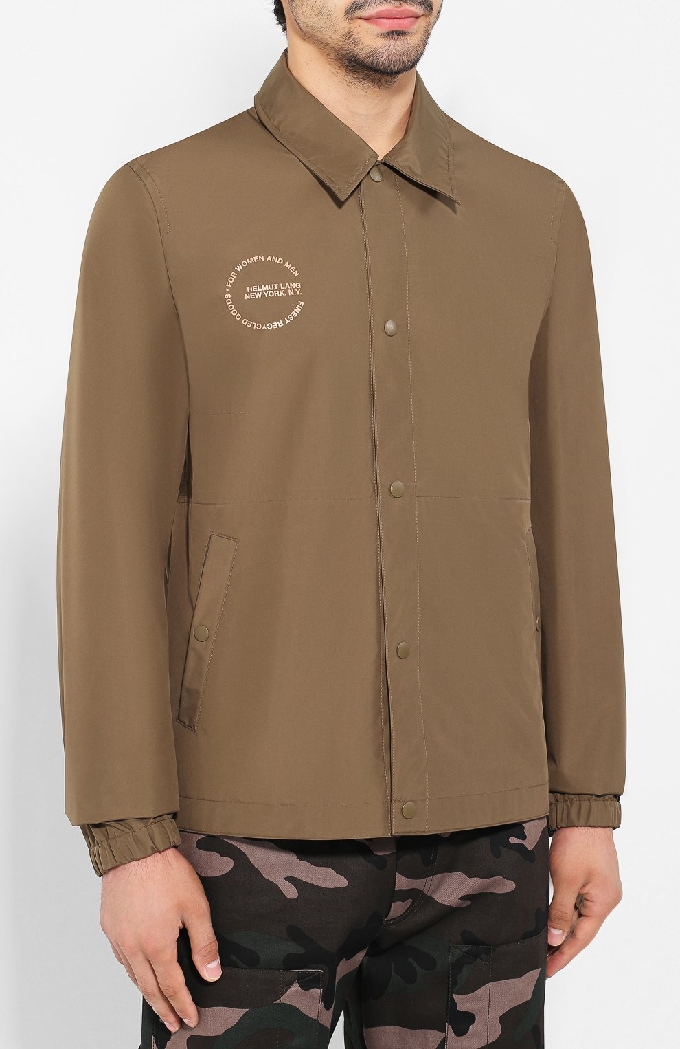 Куртка HELMUT LANG хаки цвета по цене 23450 руб., арт. J04HM104, фото 3 Куртка HELMUT LANG, арт. J04HM104, фото 3
