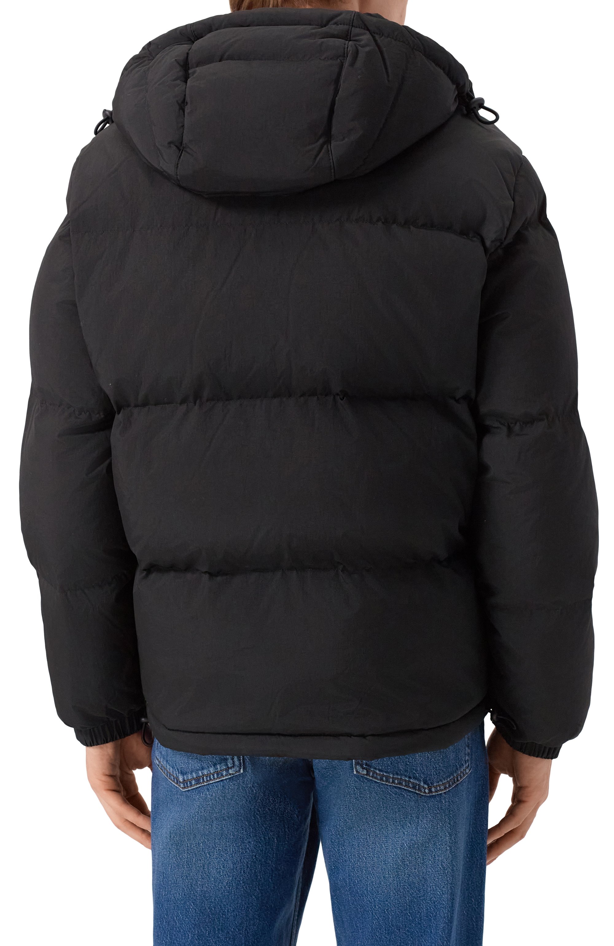 Пуховик HUGO черного цвета по цене 54950 руб., арт. 50549236, фото 4 Пуховик HUGO, арт. 50549236, фото 4