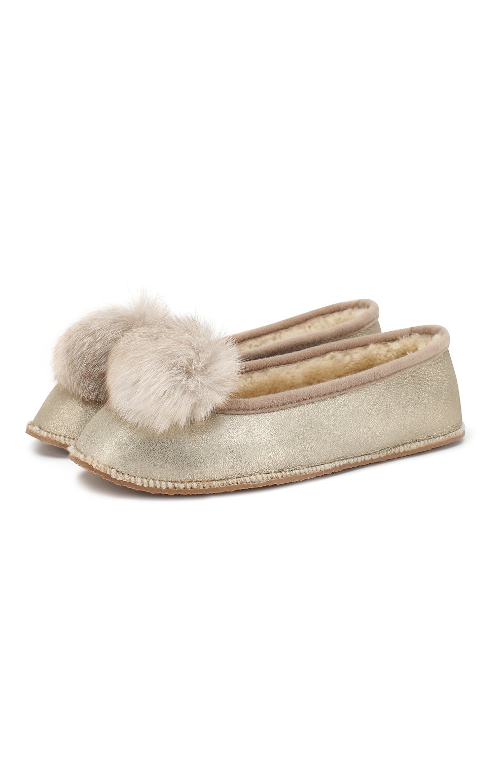 Домашние туфли из металлизированной кожи BABBI, арт. C0Y0TECIPRIAW0MEN, фото 1