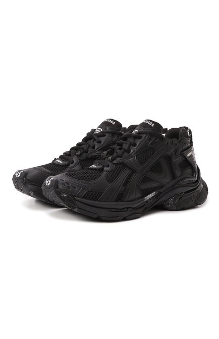 Мужские текстильные кроссовки runner BALENCIAGA черного цвета по цене 109000 руб., арт. 772774/W3RBT | Фото 1