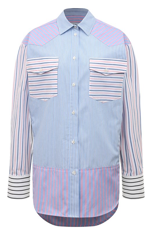 

Хлопковая рубашка MSGM, Голубой