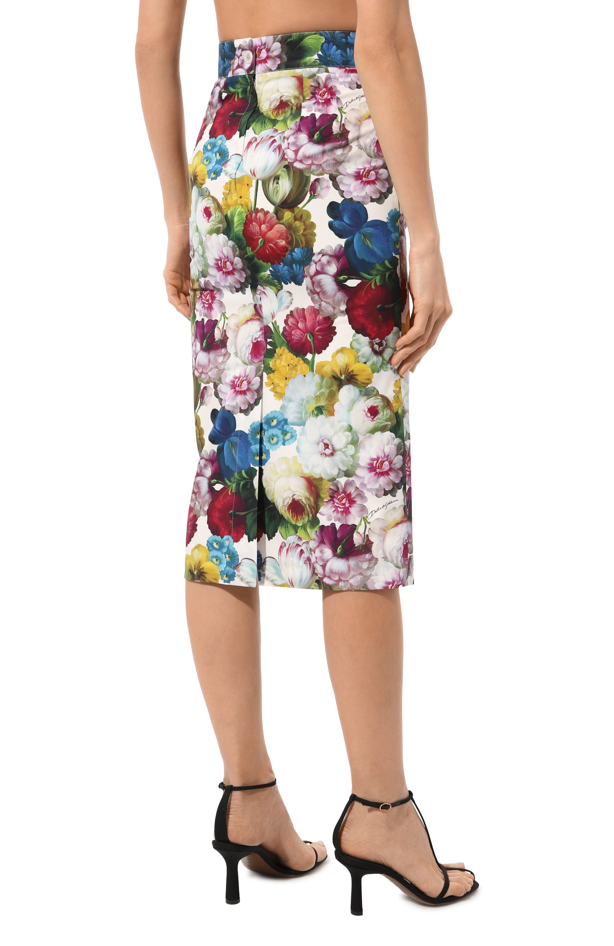 Хлопковая юбка DOLCE & GABBANA, арт. F4CDFT/HS5Q2, фото 4