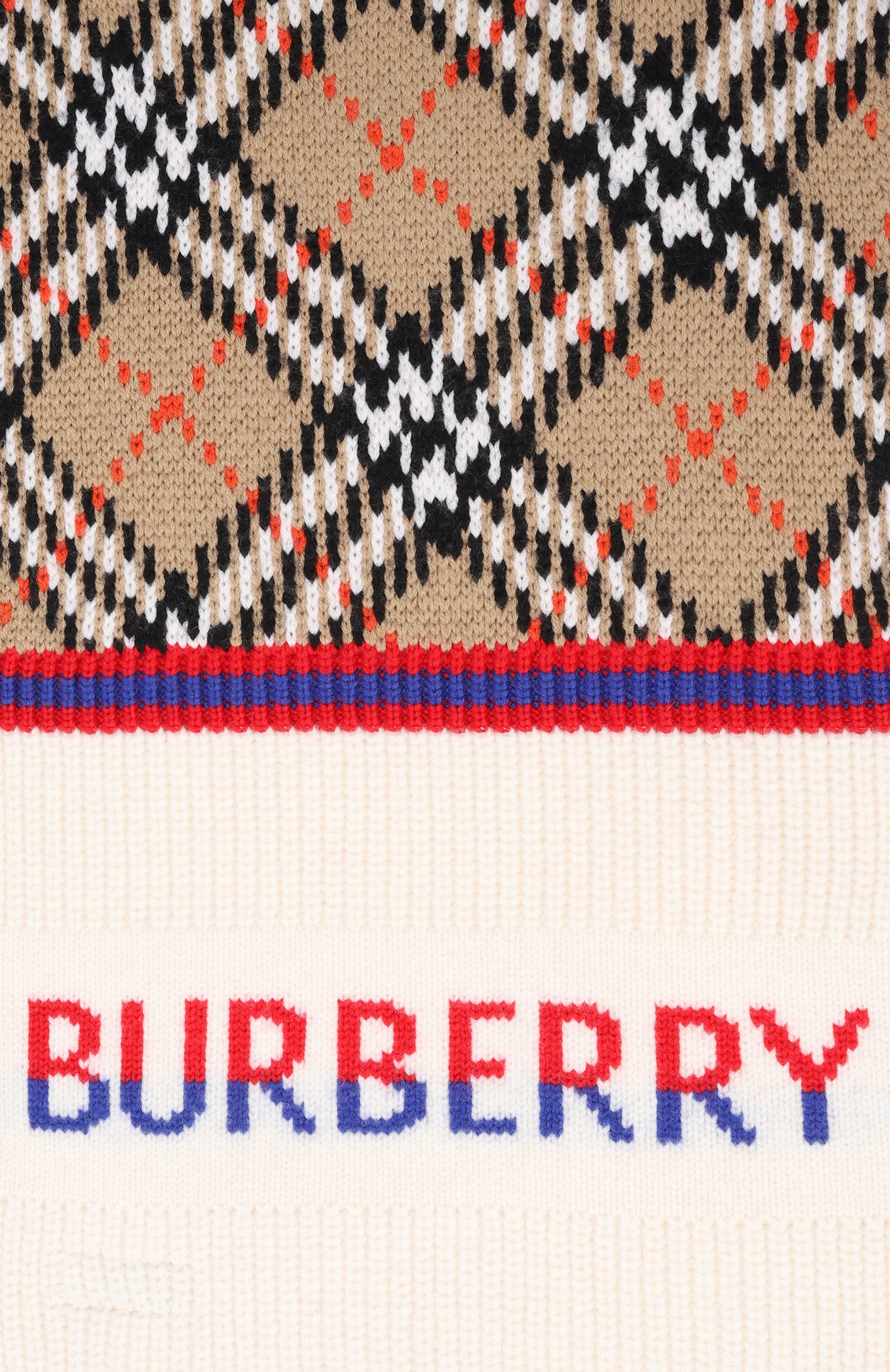 Шерстяной шарф BURBERRY, арт. 8117380, фото 3