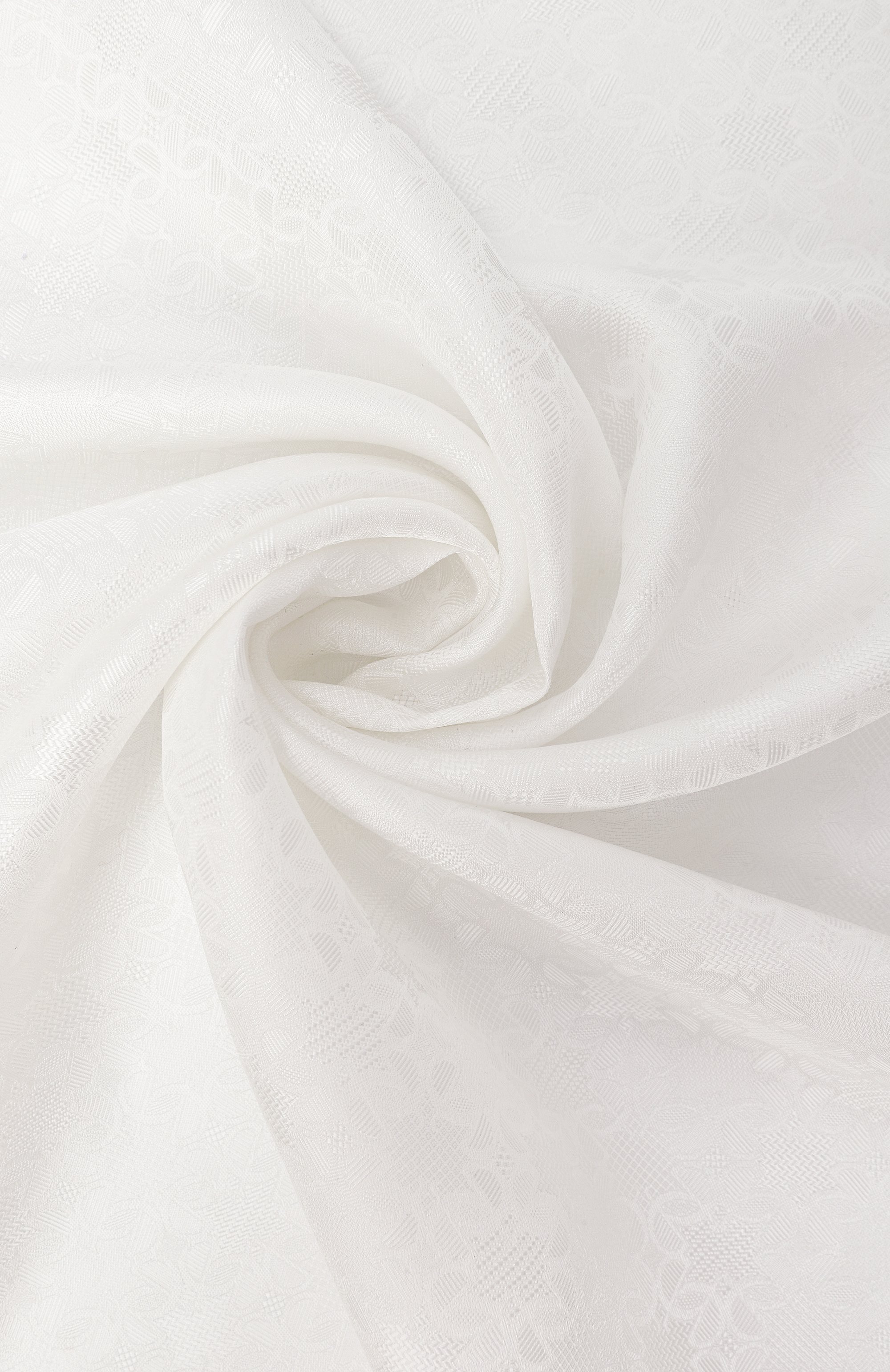 Шелковый платок ELIE SAAB молочного цвета по цене 59200 руб., арт. SE9090J6096, фото 3 Шелковый платок ELIE SAAB, арт. SE9090J6096, фото 3