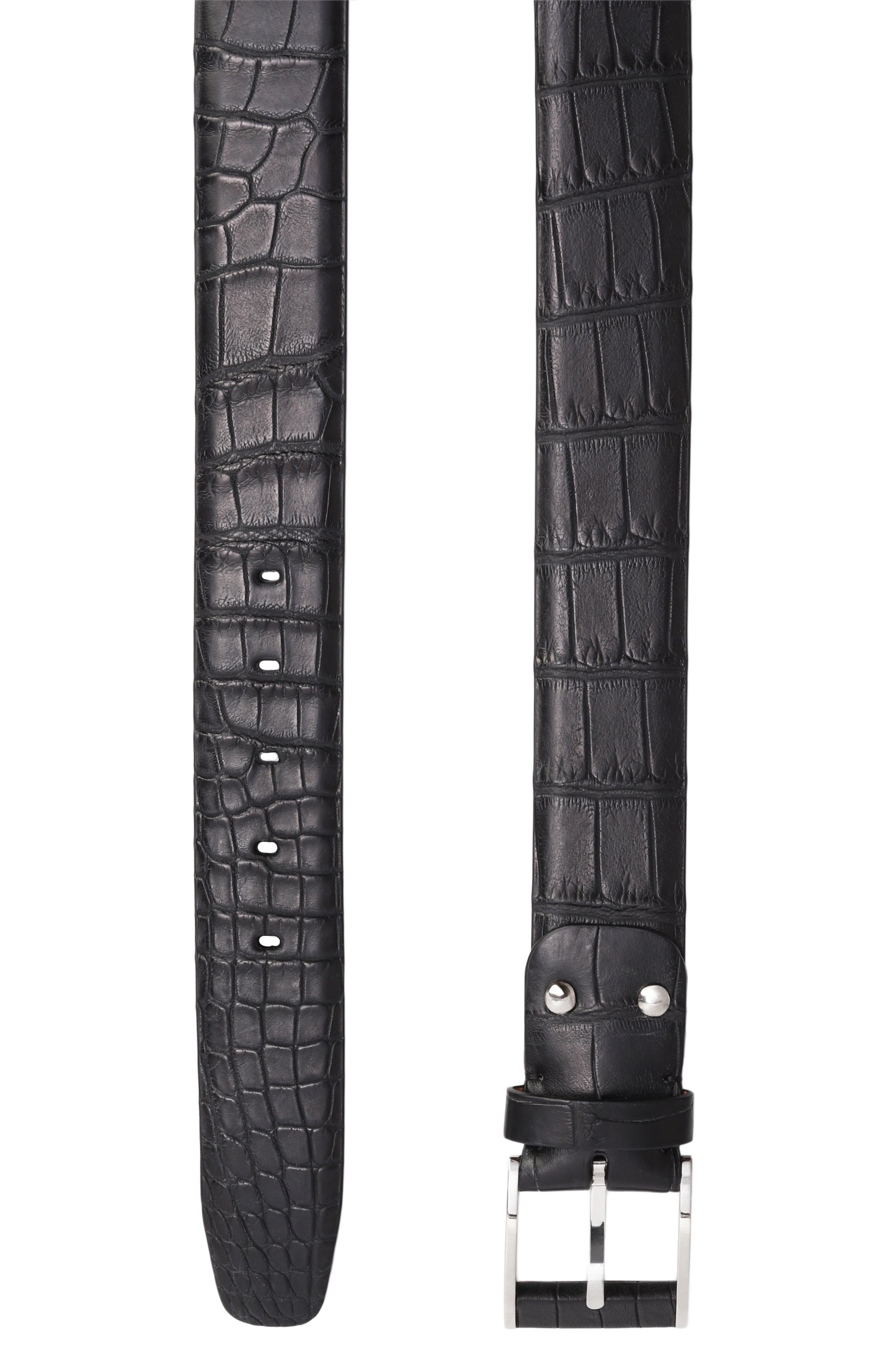 Ремень из кожи крокодила ZILLI, арт. B12640M1010VRUT00/CR0C, фото 3