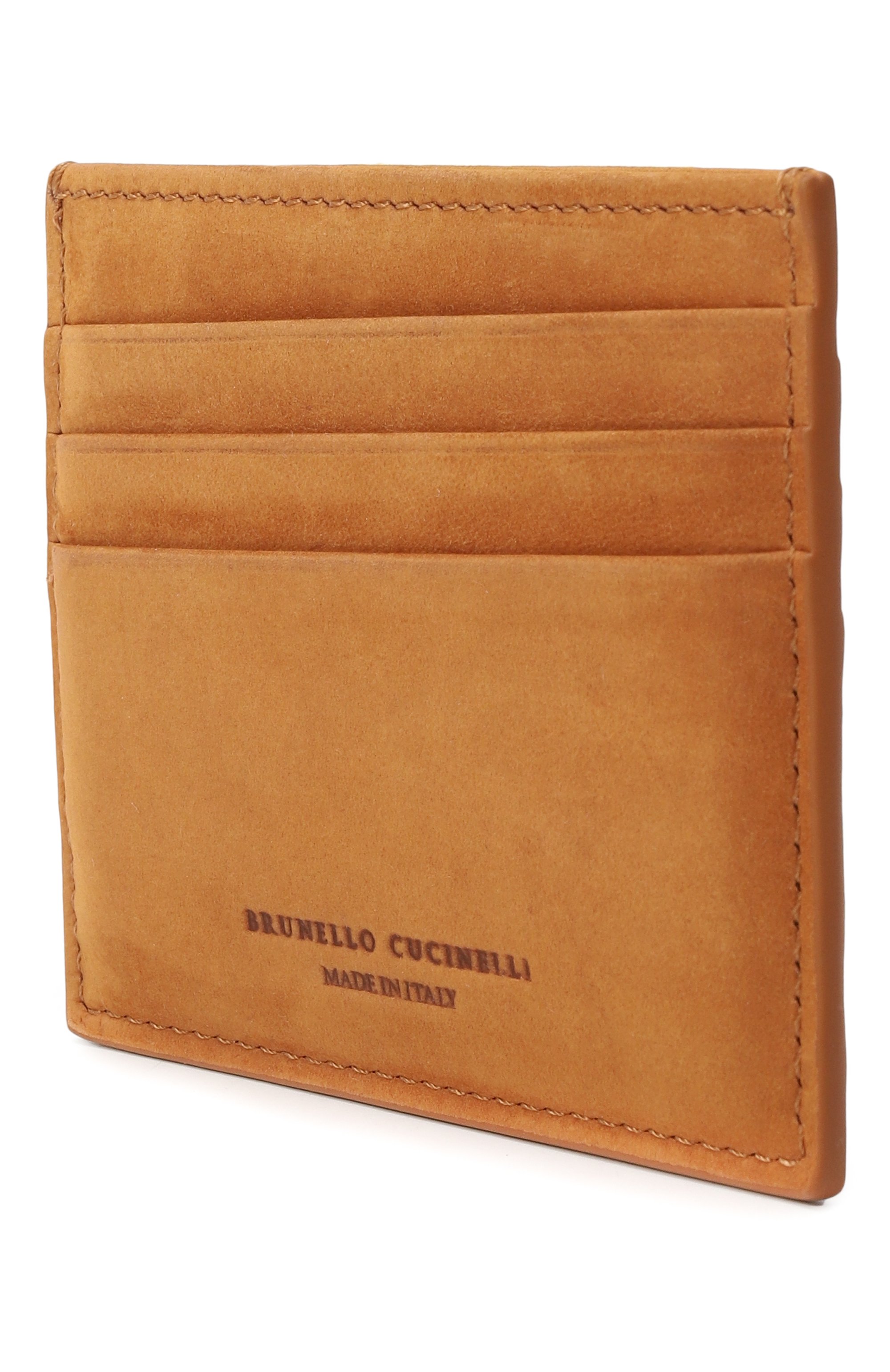 Футляр для кредитных карт из нубука BRUNELLO CUCINELLI, арт. MWSKBU434, фото 2