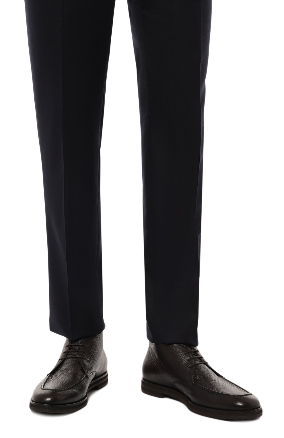 Кожаные ботинки BARRETT темно-коричневого цвета по цене 71600 руб., арт. 242U005.1, фото 3 Кожаные ботинки BARRETT, арт. 242U005.1, фото 3