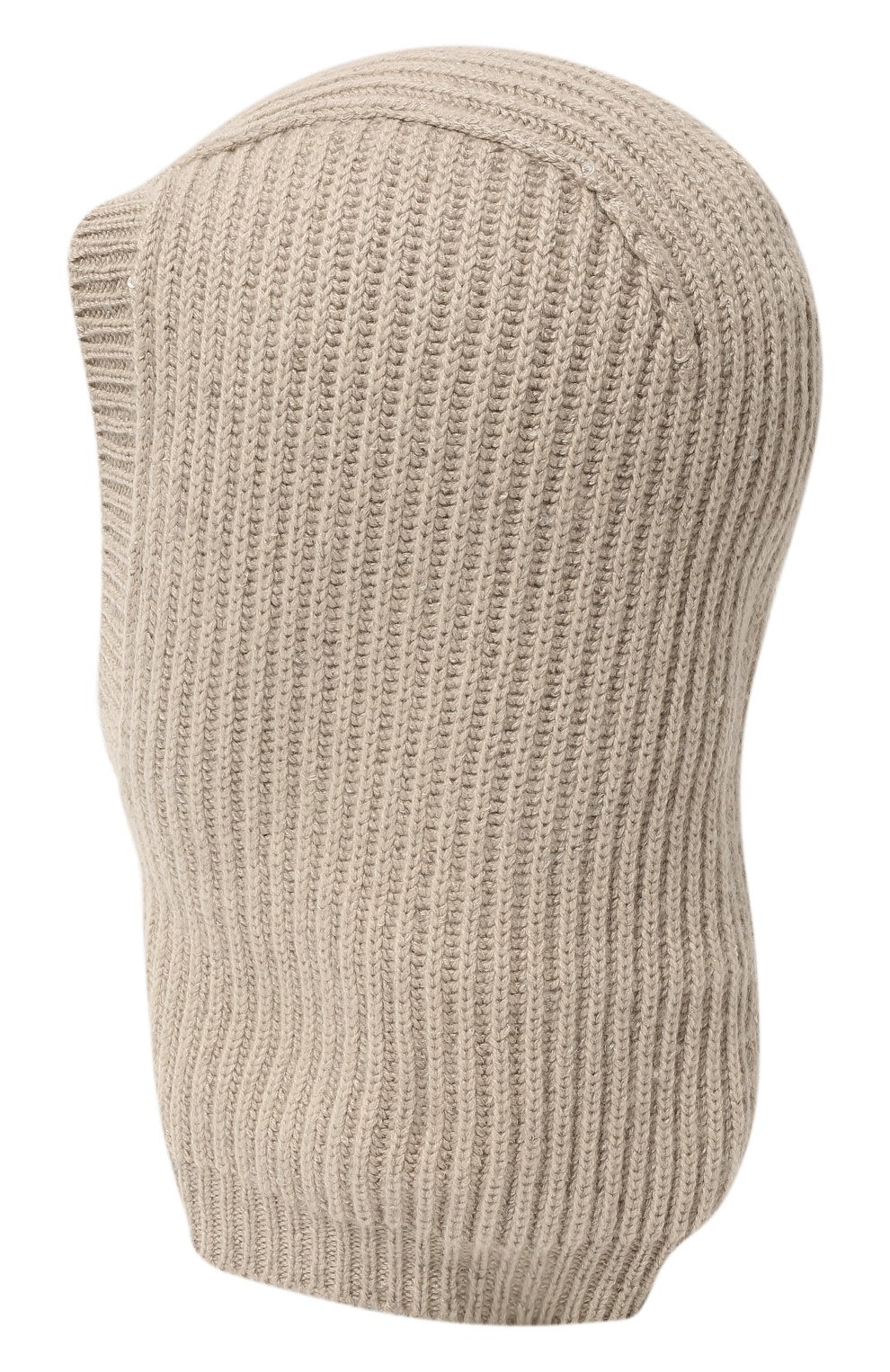 Балаклава из кашемира и шелка BRUNELLO CUCINELLI светло-бежевого цвета по цене 59950 руб., арт. M71505199, фото 3 Балаклава из кашемира и шелка BRUNELLO CUCINELLI, арт. M71505199, фото 3