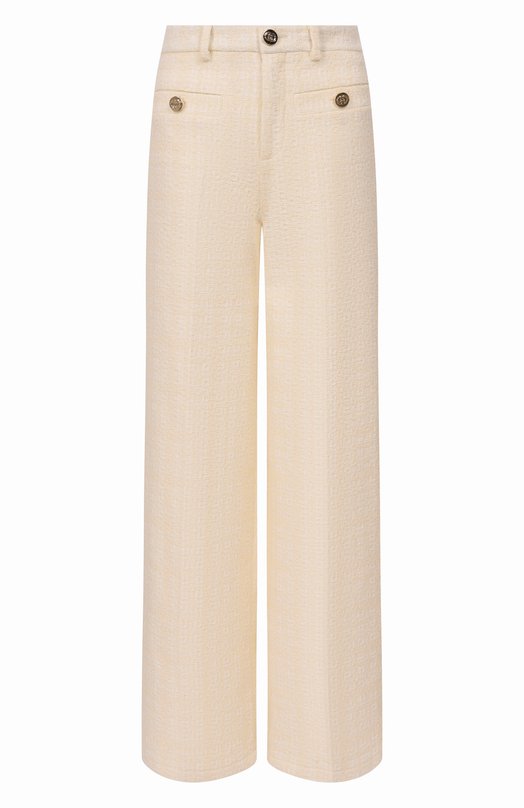 Твидовые брюки Gucci 856087/ZAUB6 Бежевый 856087/ZAUB6